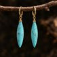 Protection & Peace – Turquoise Talisman Drop Earrings