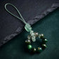 Prosperity & Vitality – Wood Element Green Crystal Pi Xiu Talisman Strap
