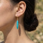 Protection & Peace – Turquoise Talisman Drop Earrings