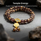 Wisdom & Intuition – Temple Incense Ash Liuli Mala Bracelet