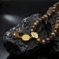 Wisdom & Intuition – Temple Incense Ash Liuli Mala Bracelet