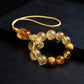 Stability & Abundance – Earth Element Yellow Crystal Pi Xiu Talisman Strap