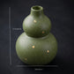 Protection & Peace - Green Gourd Ceramic Vase