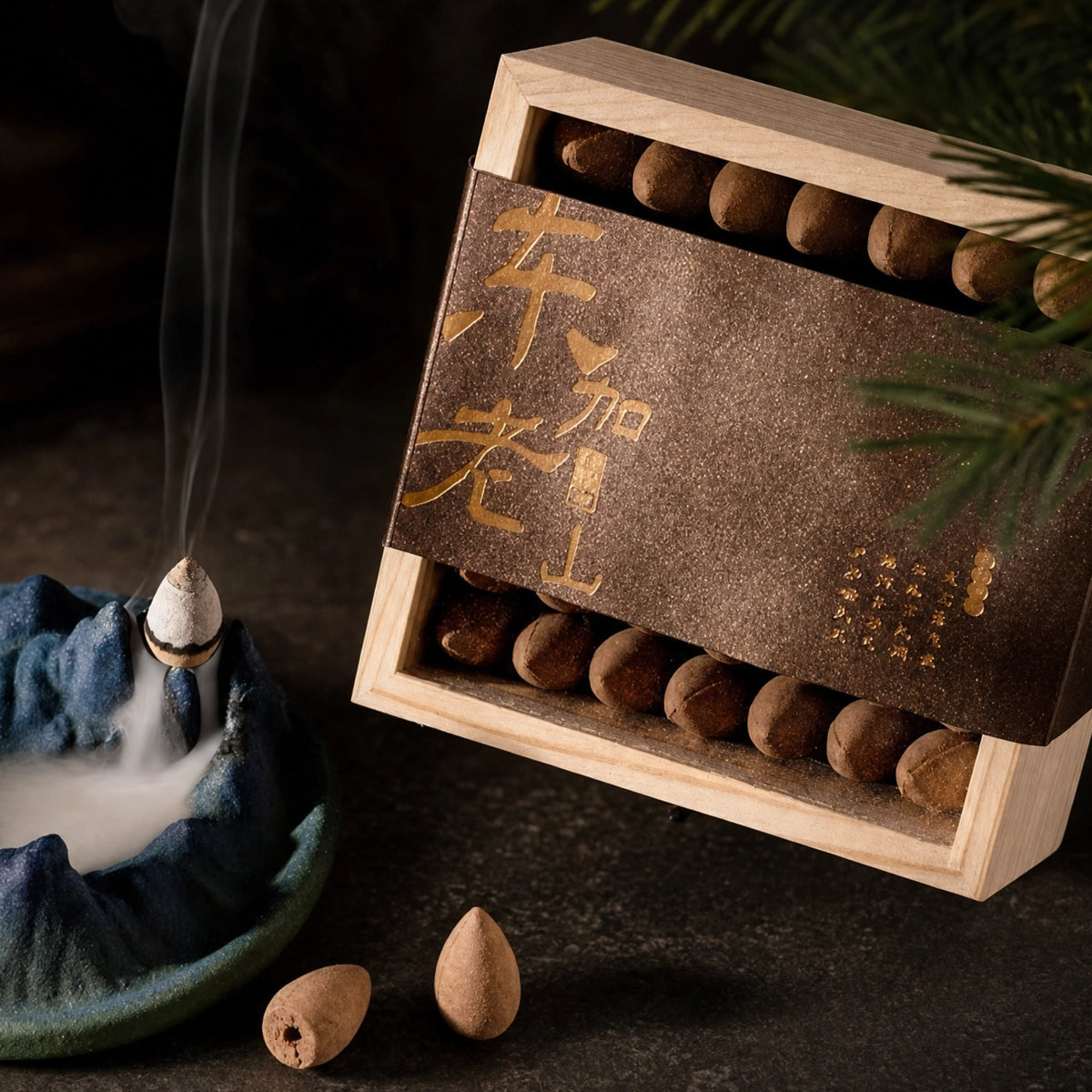 Calm & Balance – Tibetan Natural Backflow Incense Cones