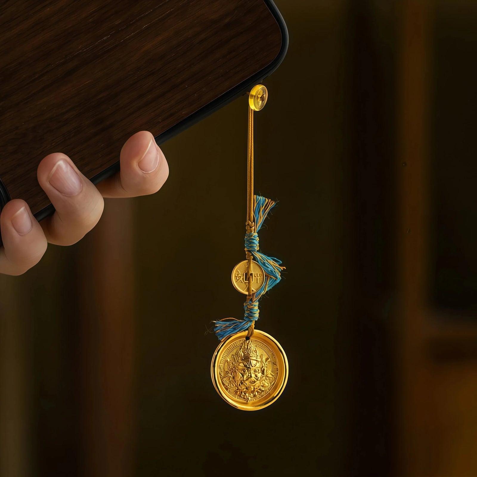 Abundance & Merit – Jambhala Yellow Wealth God Talisman Strap
