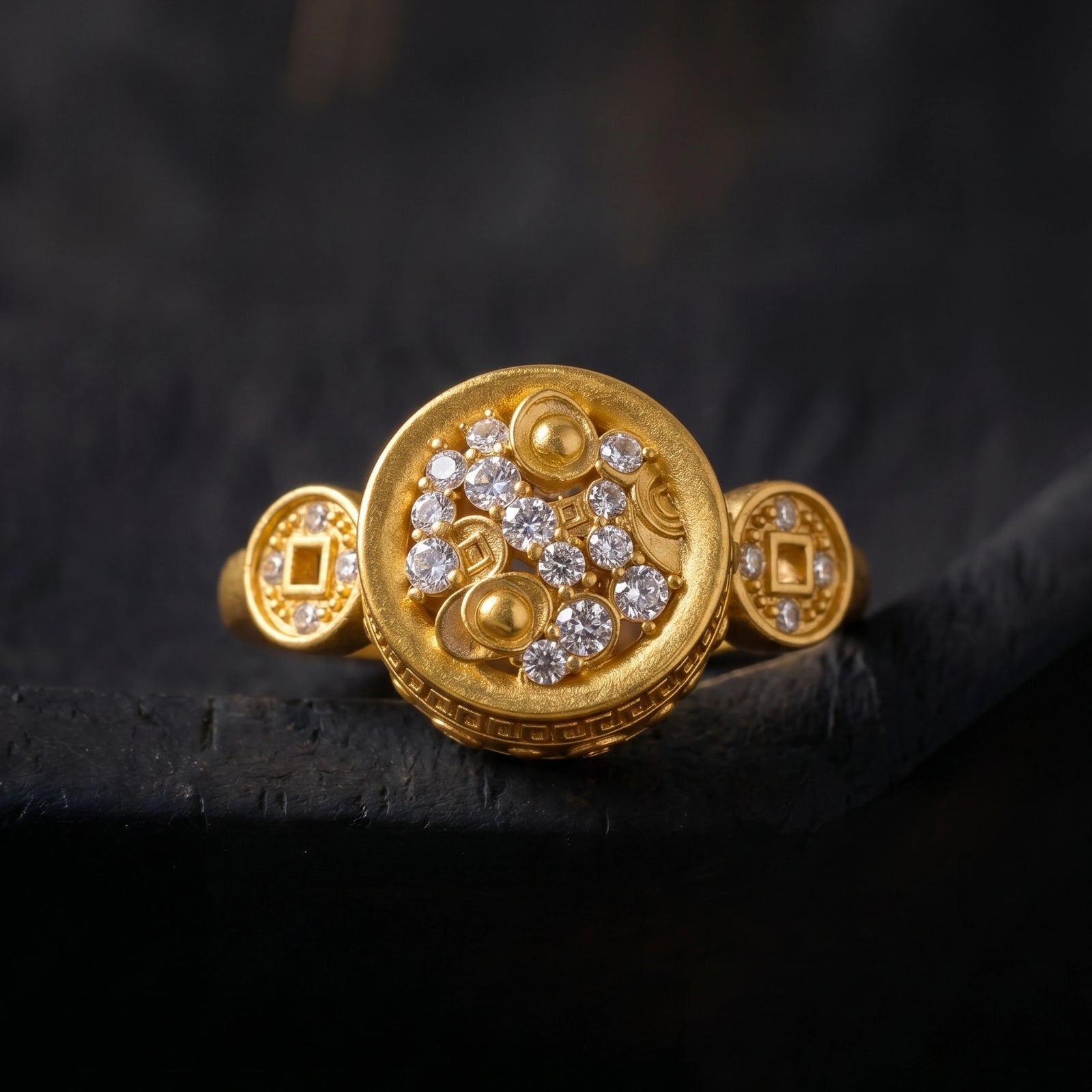 Wealth & Prosperity - Treasure Basin Adjustable Open Ring