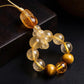 Stability & Abundance – Earth Element Yellow Crystal Pi Xiu Talisman Strap