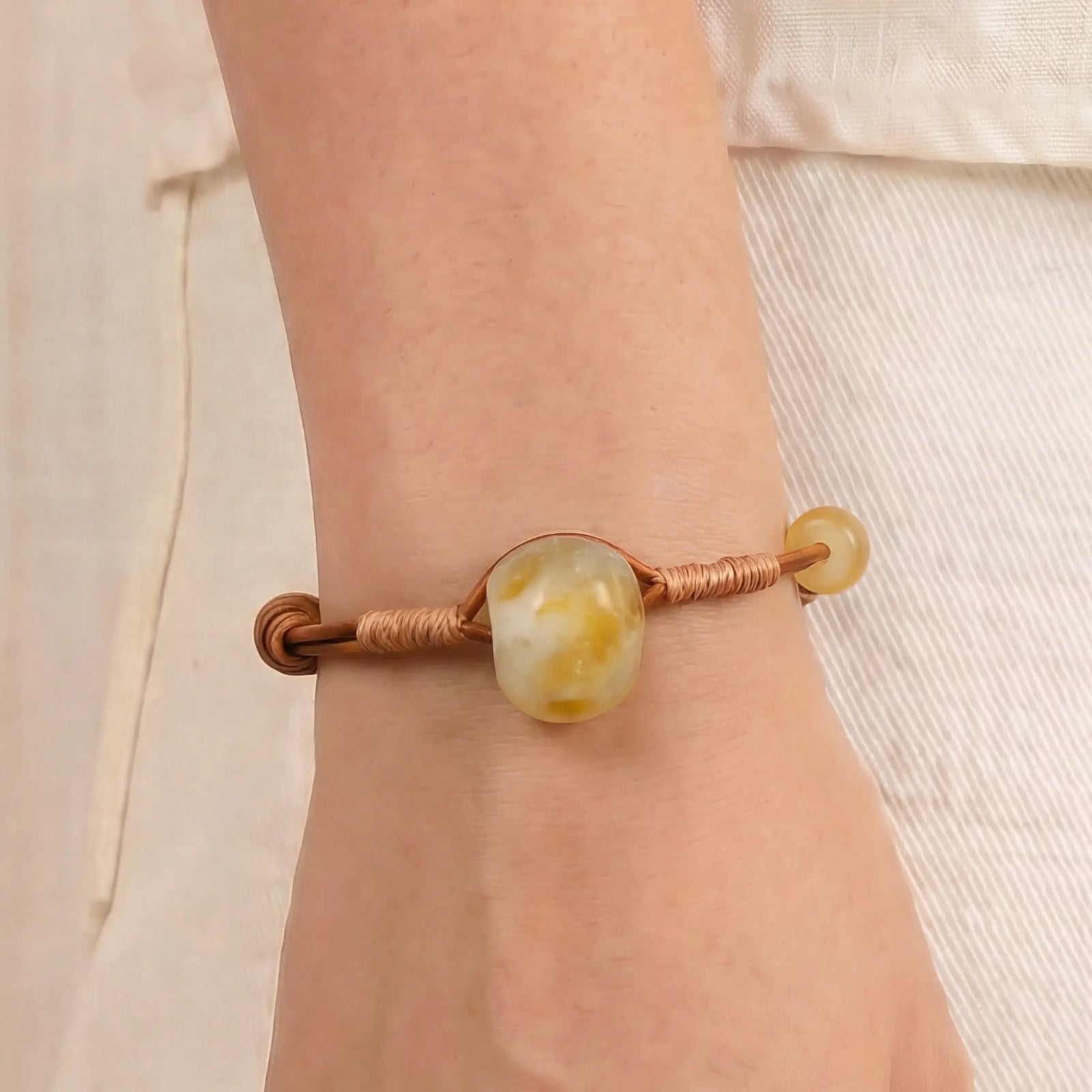 Grounding & Clarity - One of one Sun Spirit Bracelet